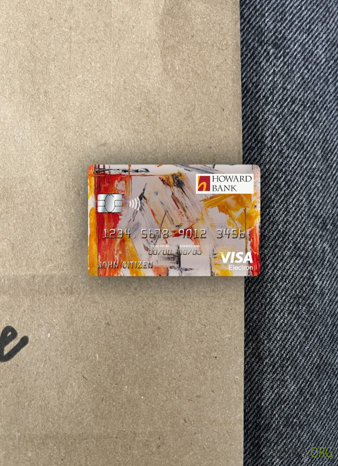 USA Maryland Howard Banque personnelle visa carte électronique photolook ,